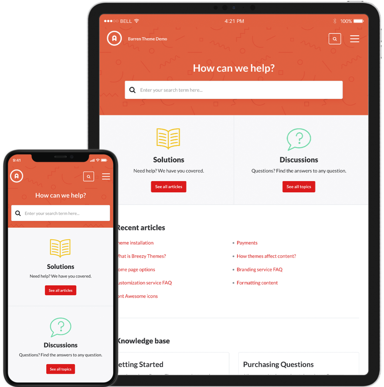 responsive Barren Red