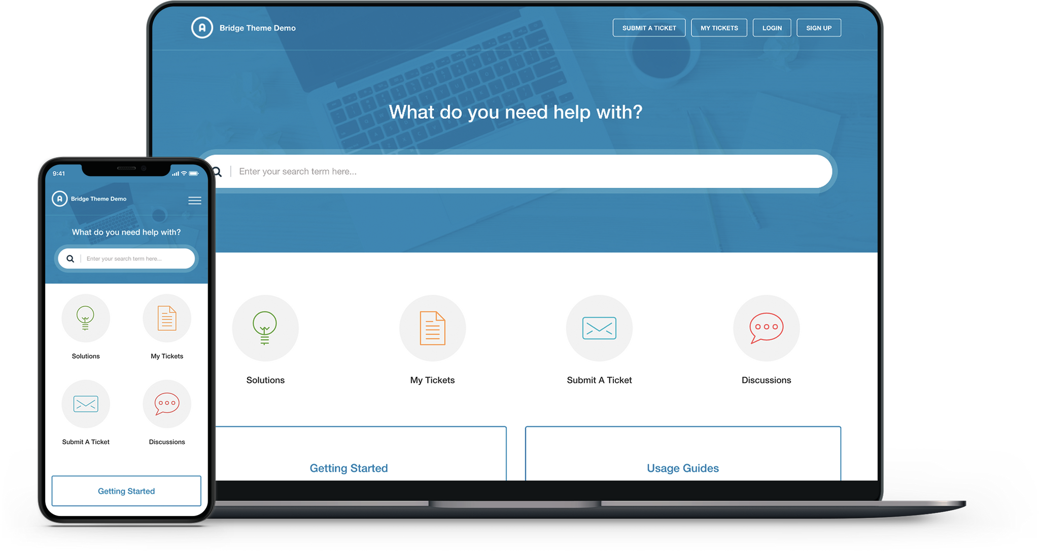 Bridge Blue Freshdesk theme
