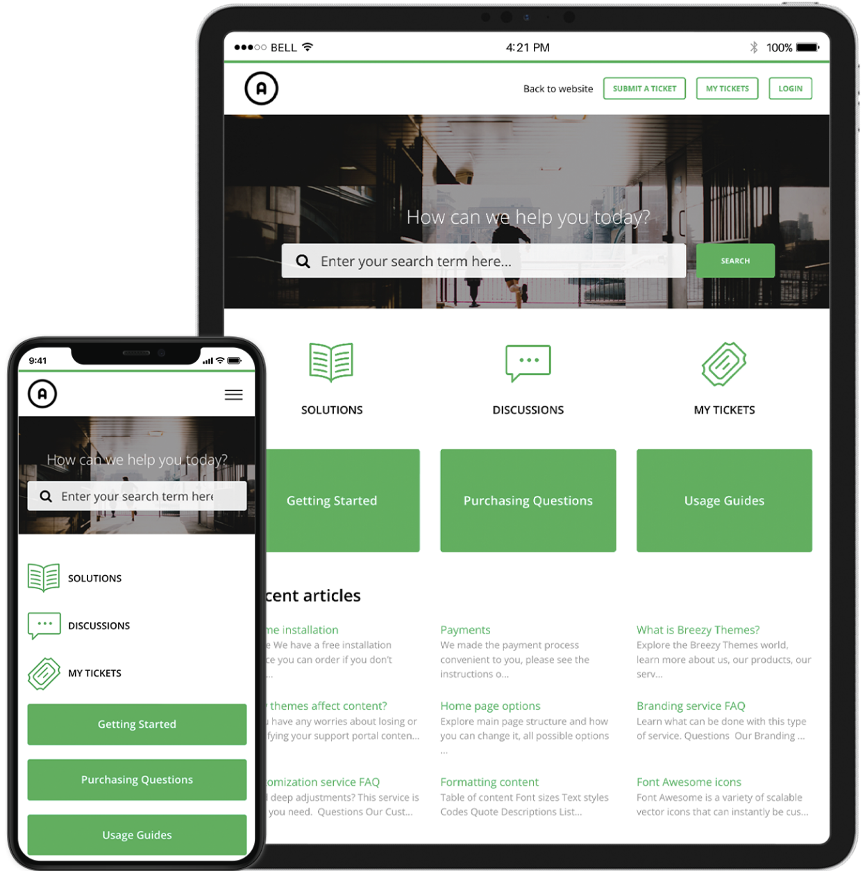 responsive Frio Green