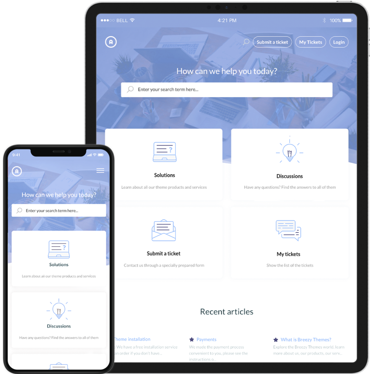 responsive Moose Blue