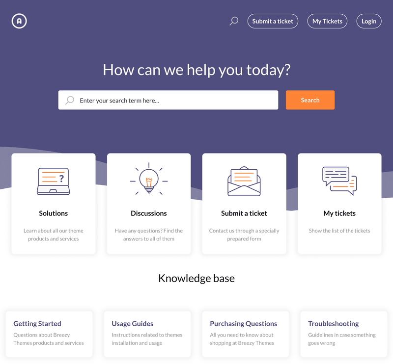 Freshdesk Moose Theme  Custom Blocks + Category List