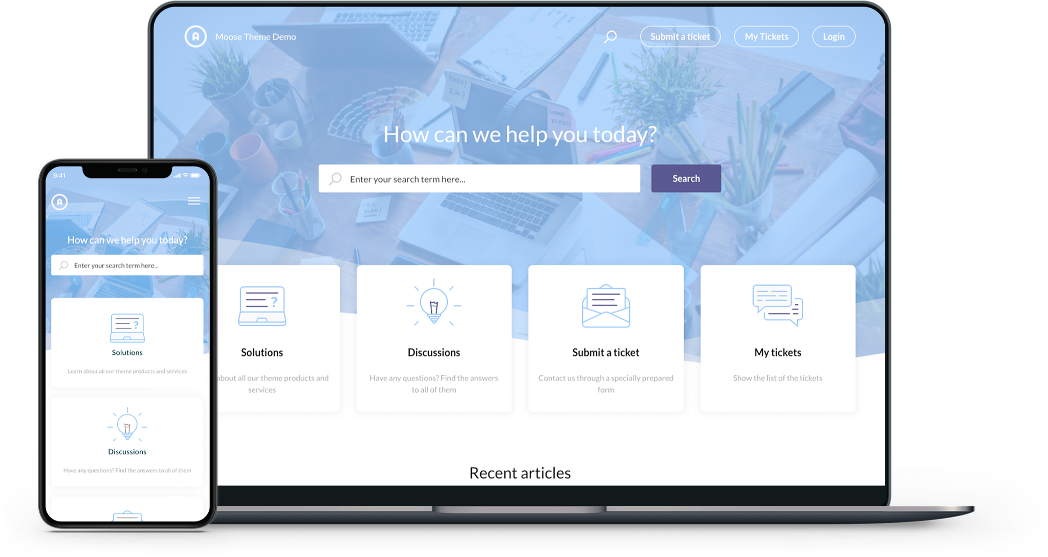 Moose Blue Freshdesk and Freshservice theme