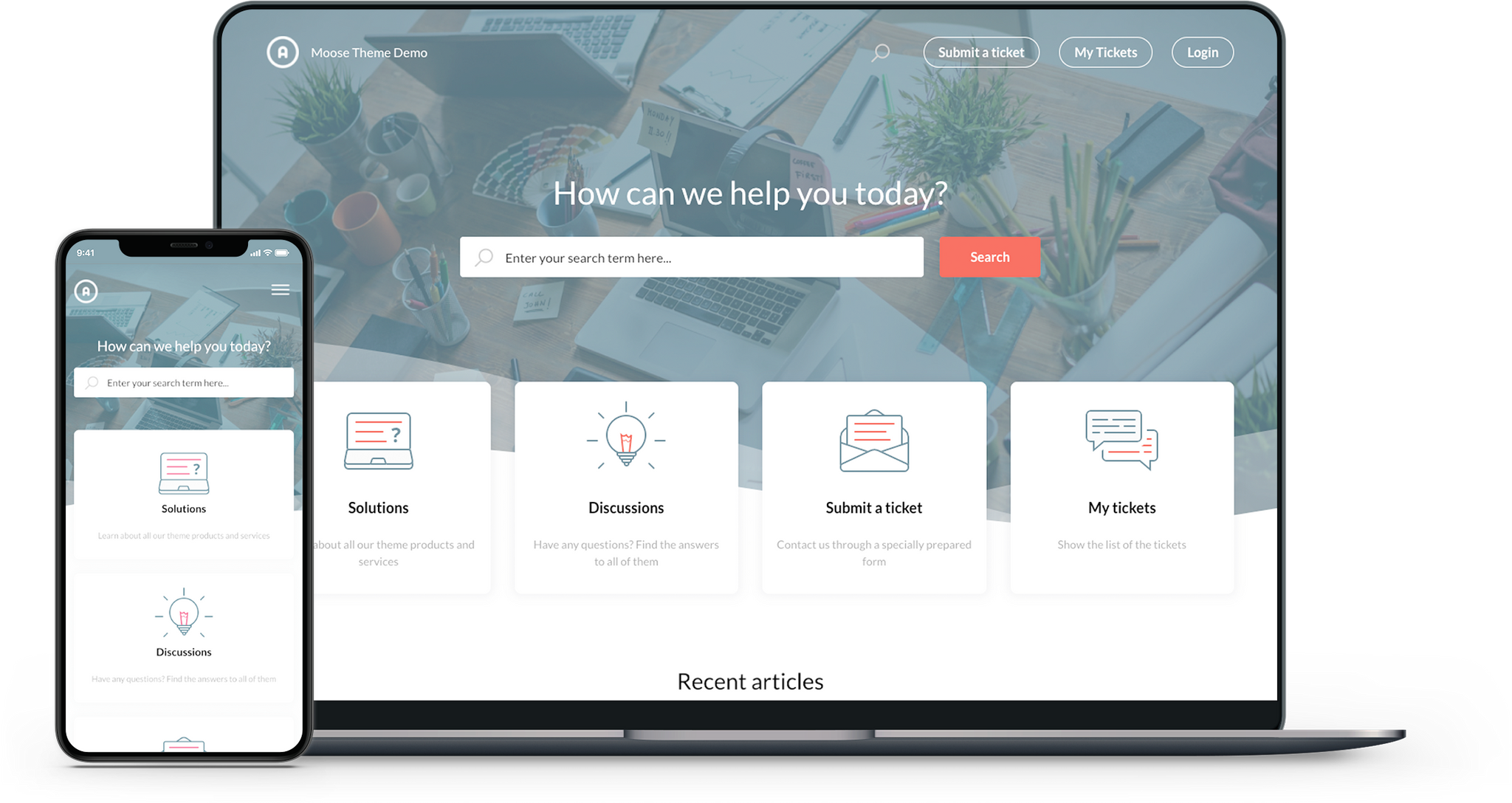 Moose Red Freshdesk and Freshservice theme